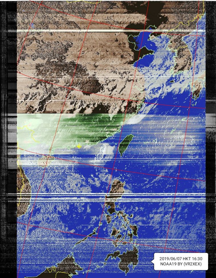 NOAA19 處理后相
